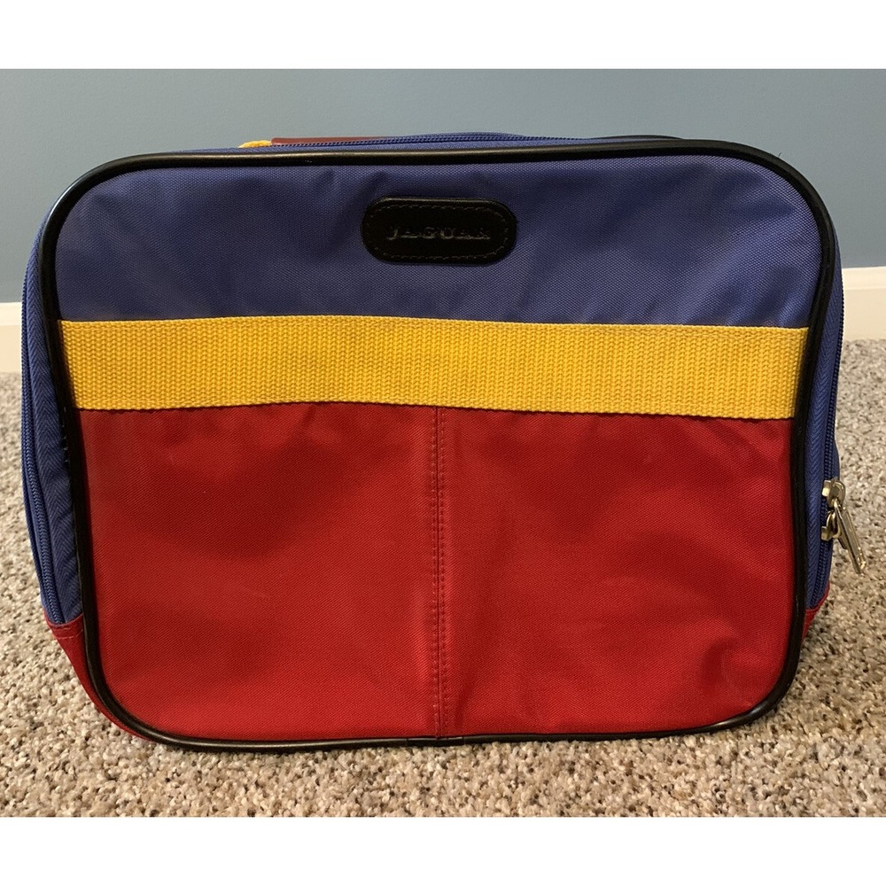 Vintage Jaguar Dopp Kit Travel Bag JC Penney Luggage 12" x 10" x 5"